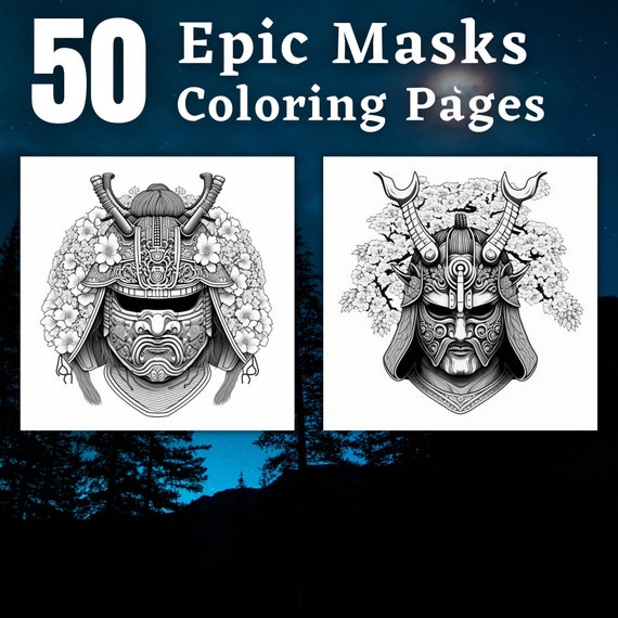 Masks coloring pages printable coloring book coloring