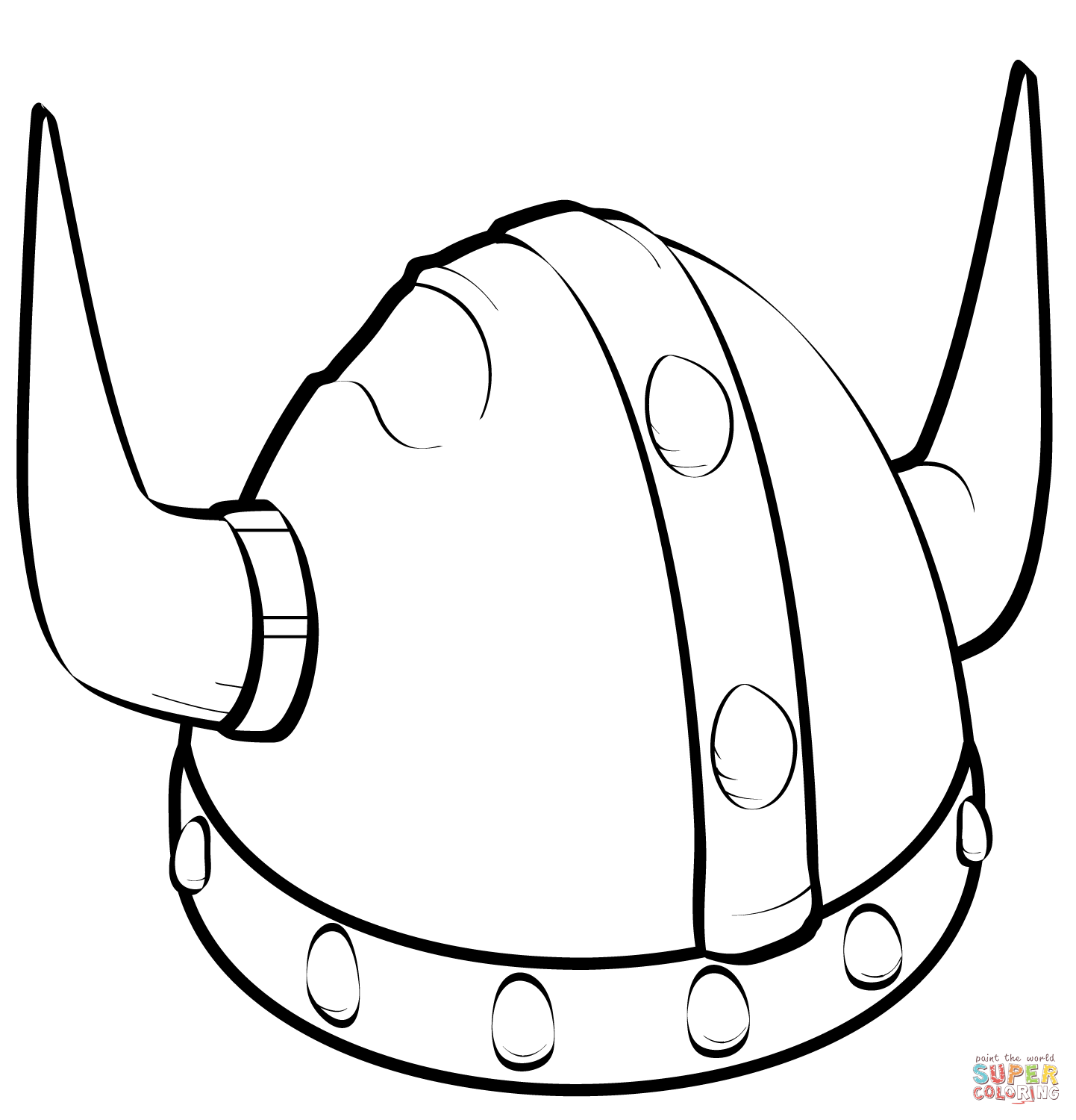 Viking helmet coloring page free printable coloring pages