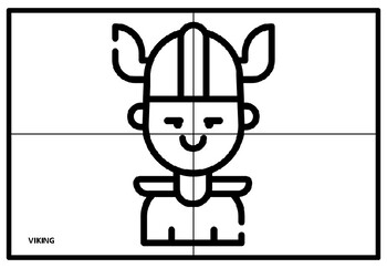 Halloween costumes masks collaborative art puzzle project coloring pages