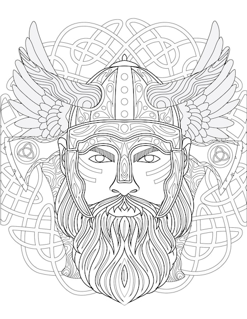 Viking coloring images