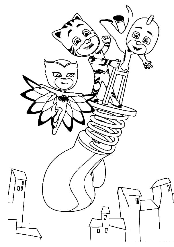 Pj masks coloring pages printable for free download