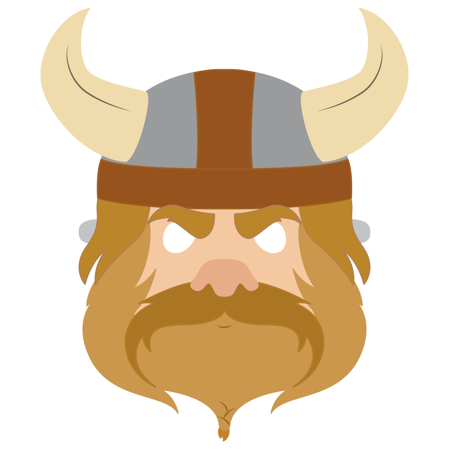 Viking mask template free printable papercraft templates