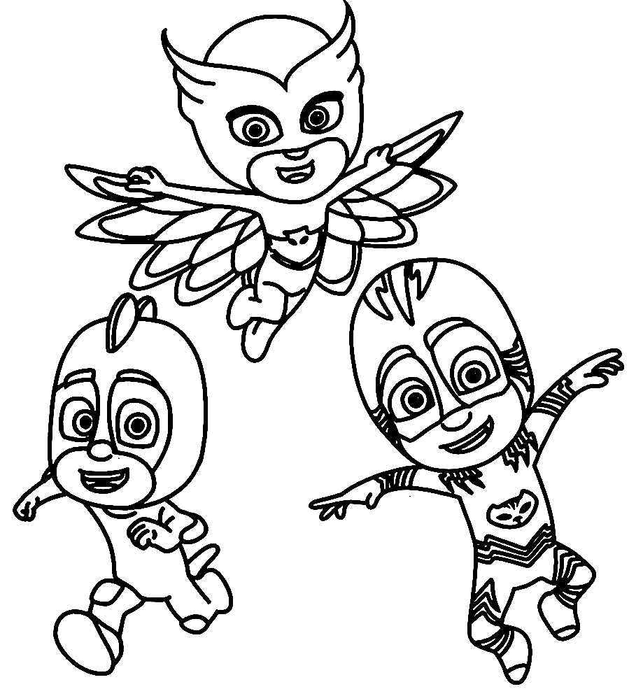 Pj masks coloring pages printable for free download