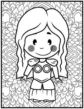 Viking coloring pages mindfulness coloring sheets nordic valkyrie