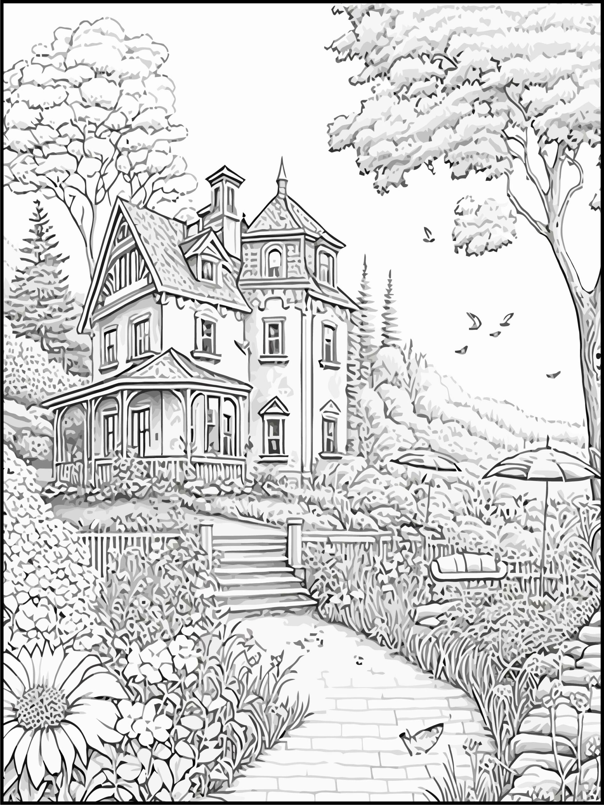 Discover the magic of the village a charming coloring book made by teachers