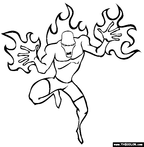 Super villains online coloring pages