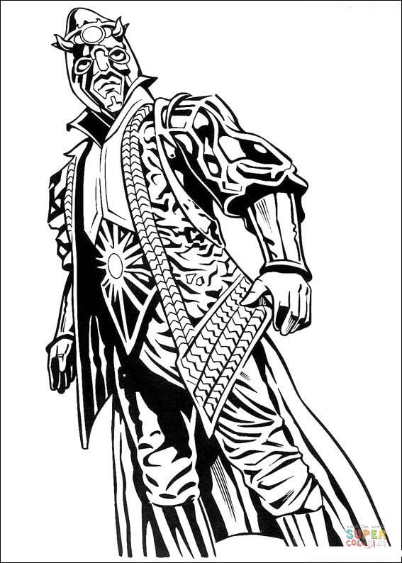 Villain coloring page free printable coloring pages