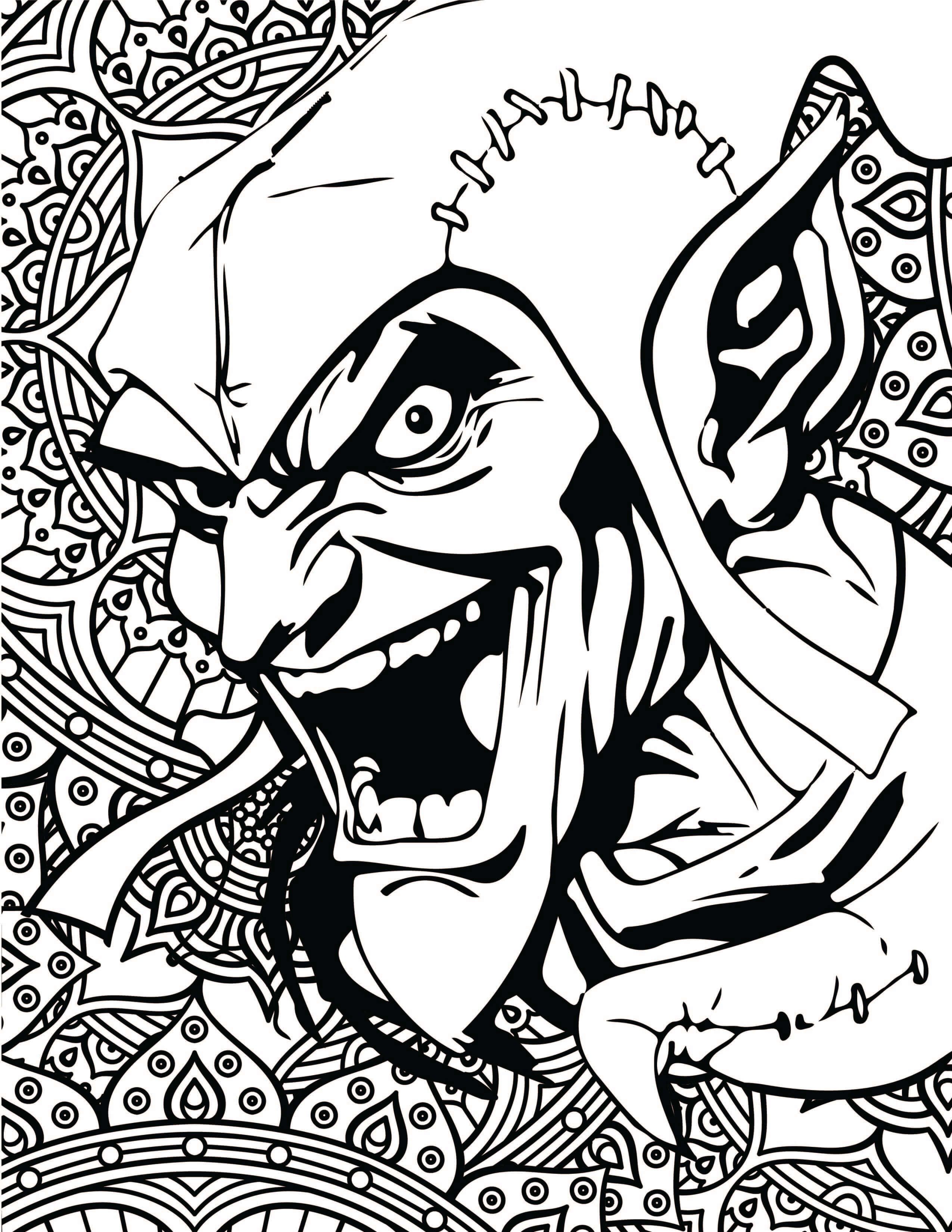 Marvel villain coloring pages costume supercenter blog rtoon coloring pages marvel coloring mandala coloring pages