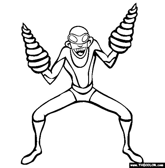 Super villains online coloring pages