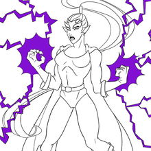 Female villain coloring pages