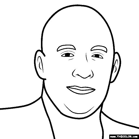 Vin diesel coloring page coloring pages barbie coloring pages online coloring pages