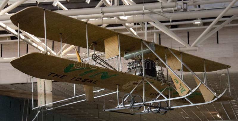 Wright brothers plane stock photos