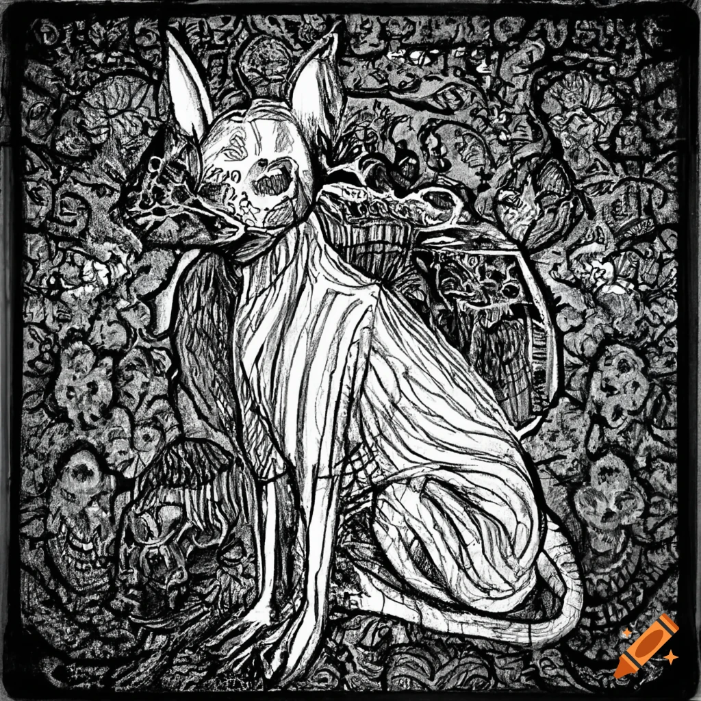 Coloring pages for adults siberian husky in the style of van gogh thin lines high detail galactic stars background black and white aspect ratio