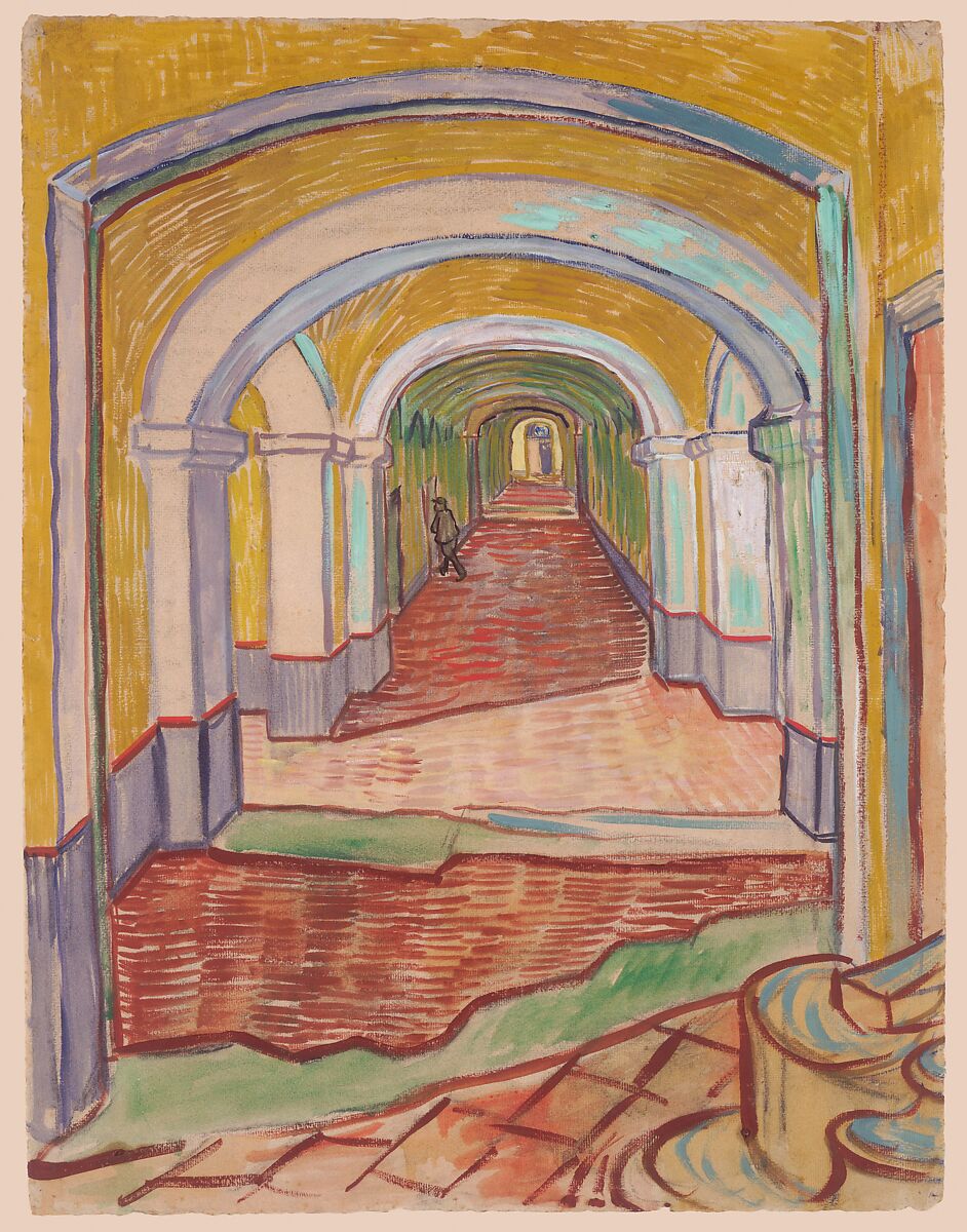 Vincent van gogh corridor in the asylum the metropolitan museum of art