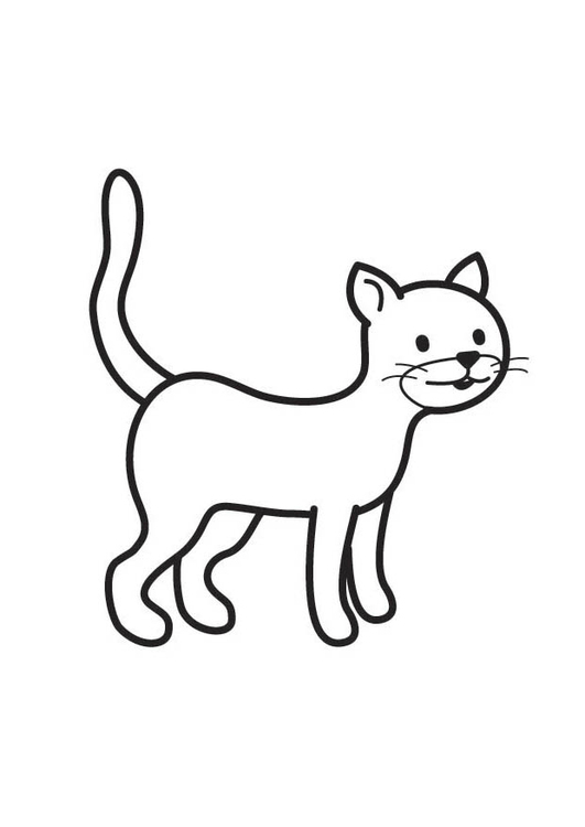 Coloring page cat