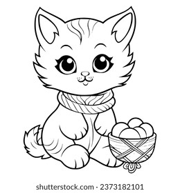 Yarn coloring page images stock photos d objects vectors