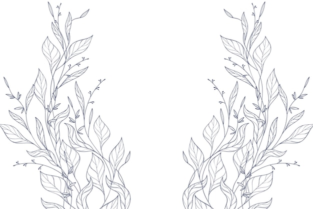 Coloring page with vines images