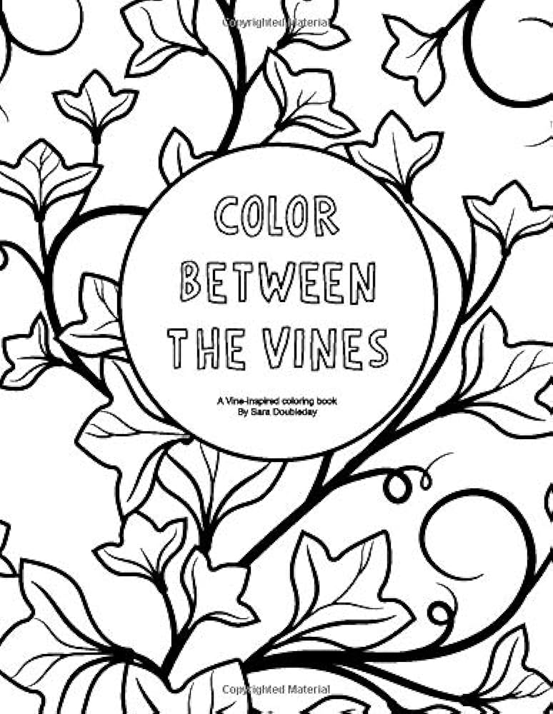 Color between the vines a vine