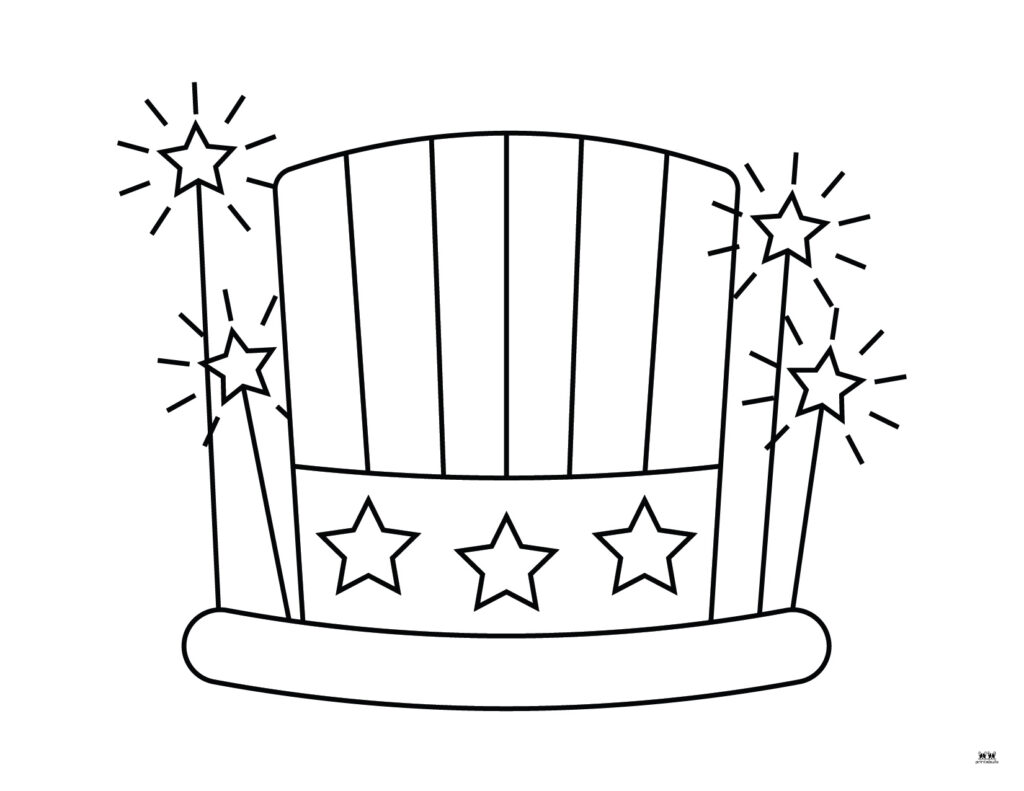 Fourth of july coloring pages