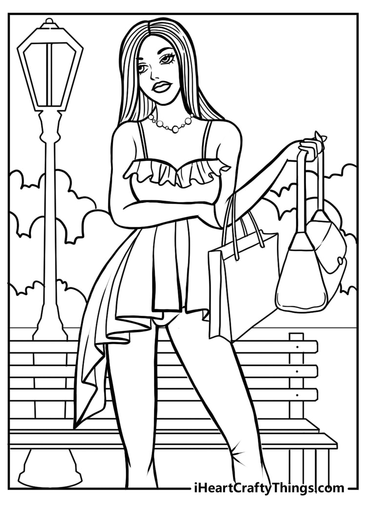 Barbie coloring pages free printables