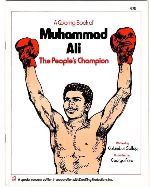 Ali â muhammad ali vintage coloring book heavy weight collectibles