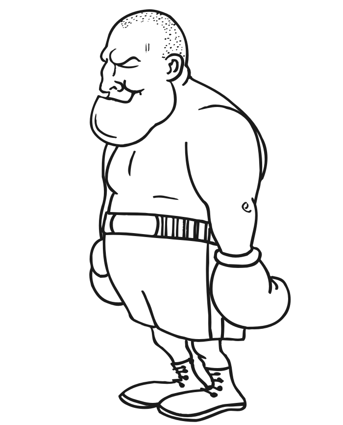 Boxer coloring pages