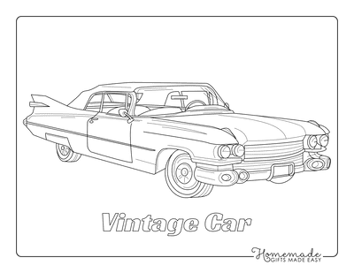 Free printable car coloring pages for kids