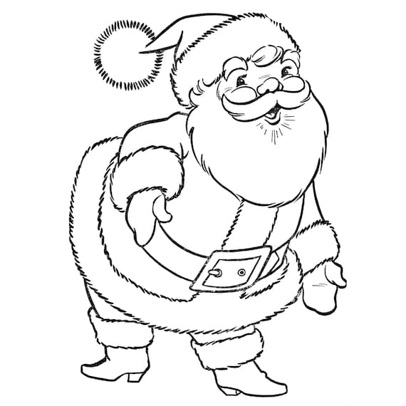 Vintage christmas coloring pages merry coloring christmas book printable pdf instant digital download pages holiday activity book download now