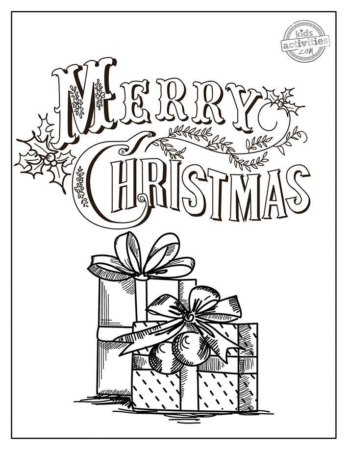 Vintage christmas coloring pages kids activities blog