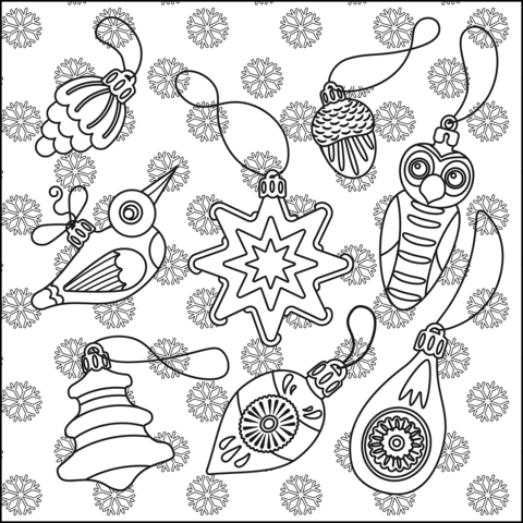 Christmas vintage coloring page free printable coloring pages