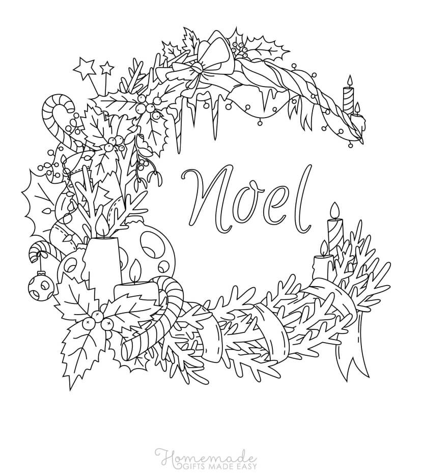 Free christmas coloring pages for adults in