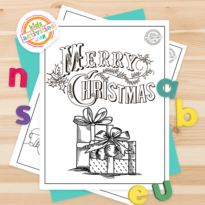 Vintage christmas coloring pages kids activities blog