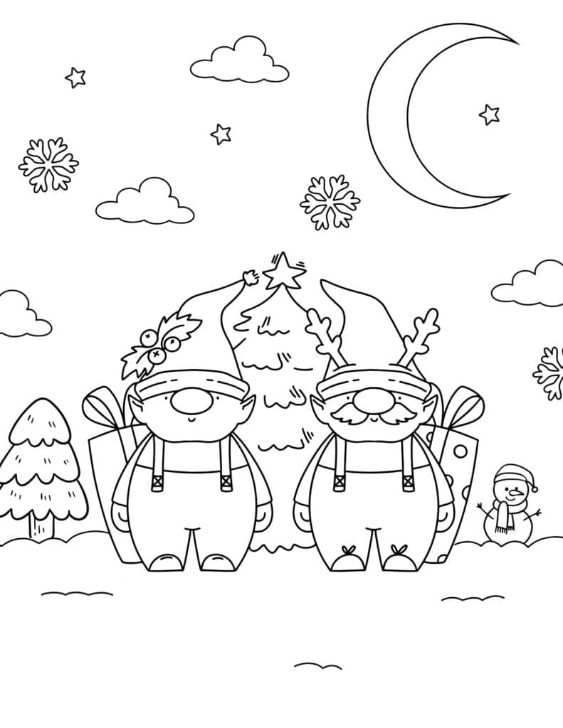 Free christmas coloring pages for kids