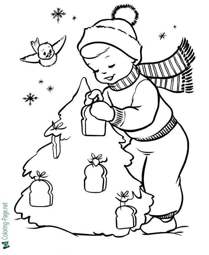 Christmas coloring pages