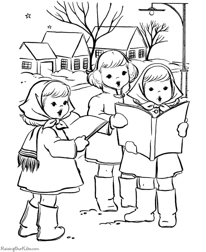 Free christmas coloring pages