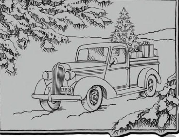 Pin by carolyns crafty creations on christmas craft ideas christmas coloring pages truck coloring pages coloring pages