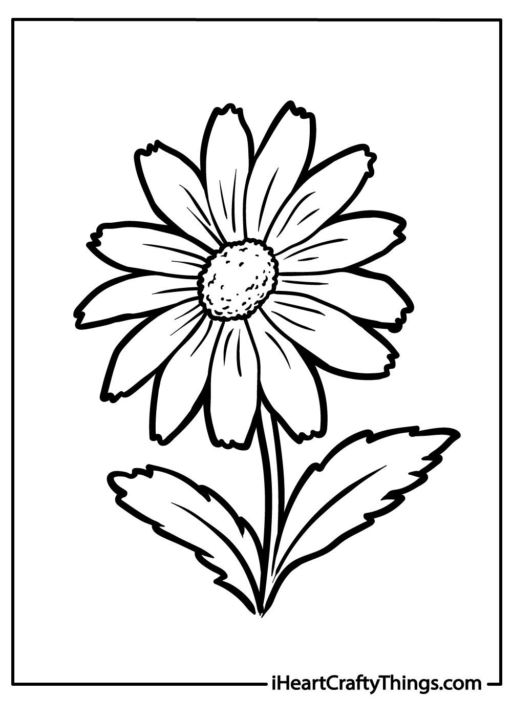 Daisy coloring pages free printables