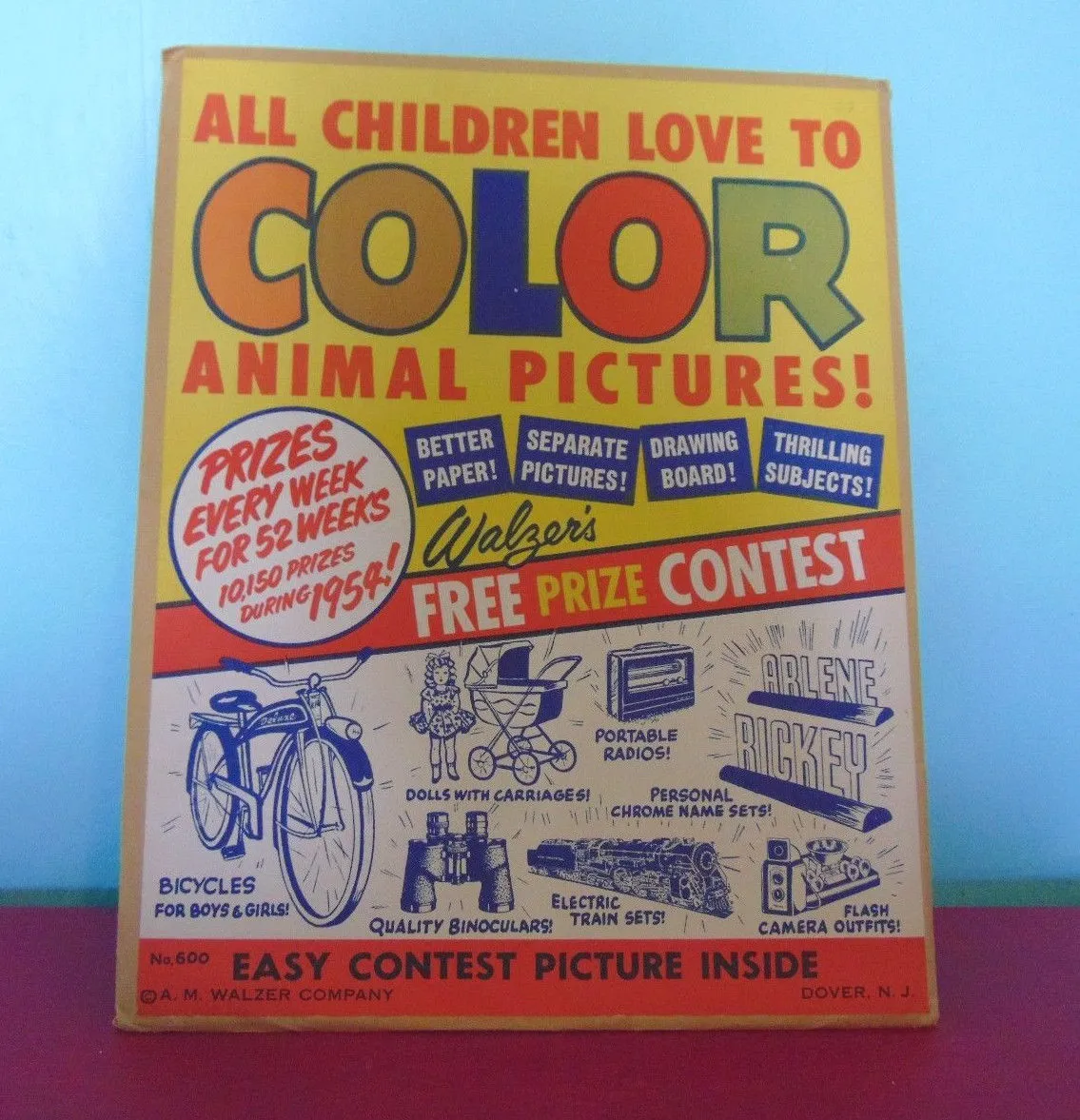 Walzers coloring contest vintage coloring pages animal pictures