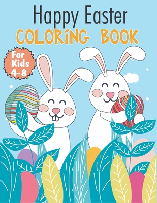 Happy easter coloring book for kids