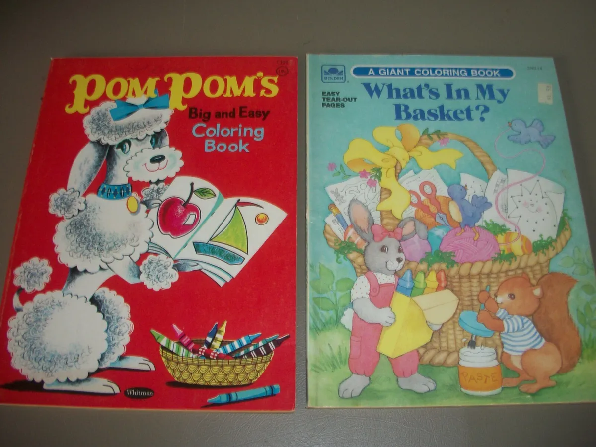 Lot of vintage coloring activity bookswhitman dot