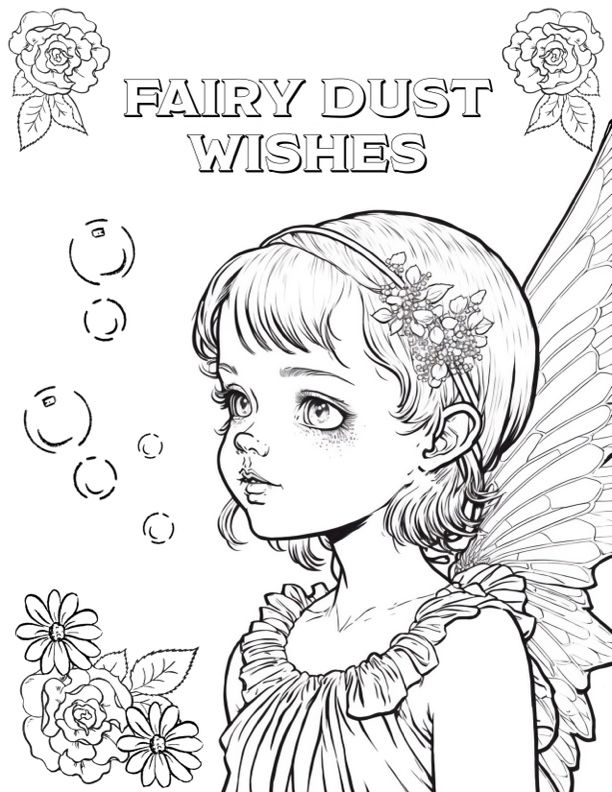 Free fairy coloring pages fairy coloring pages coloring pages vintage coloring books