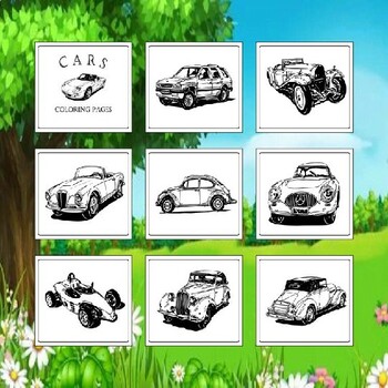 Printable car coloring pages for kids fun learning