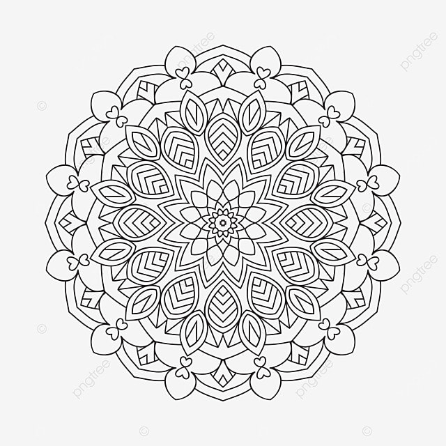 Animal coloring pages vector hd png images coloring page mandala pattern decoration png on transparent background flower line art vector vintage arabic elements ornament for color pages flower drawing rat drawing man