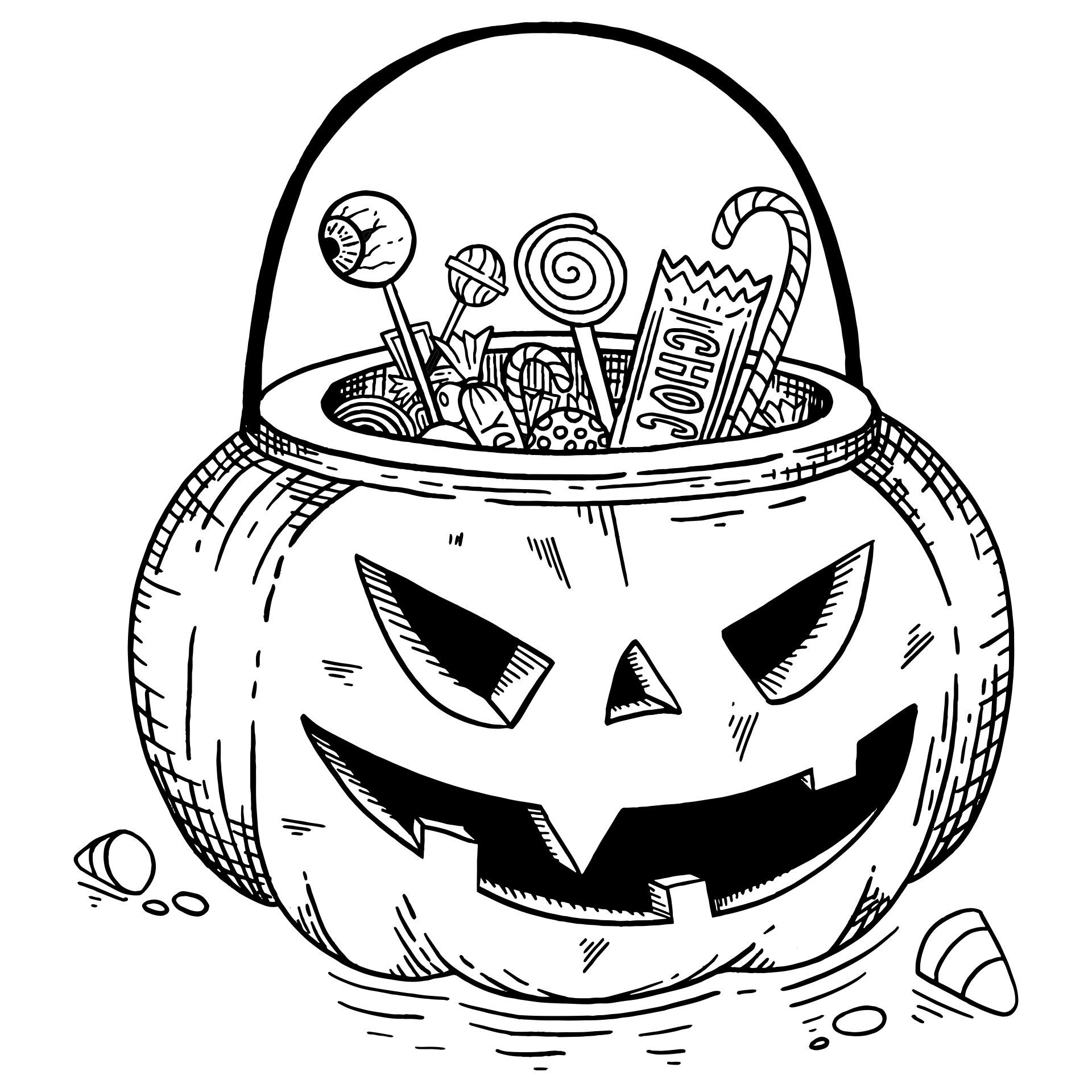 Best free vintage halloween printables pdf for free at printablee vintage halloween printables halloween coloring pages halloween coloring book