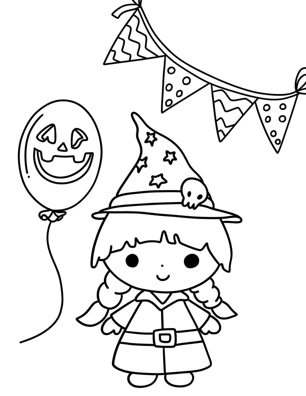 Free halloween coloring pages for kids and adults