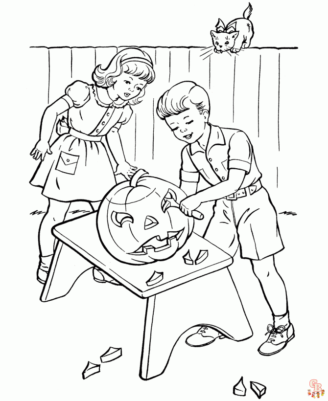 Halloween coloring pages to print for kids