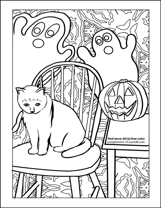 Halloween coloring pages for kids adults free printables