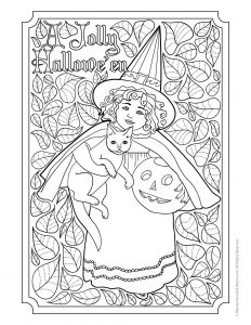 Halloween adult coloring pages woo jr kids activities childrens publishing