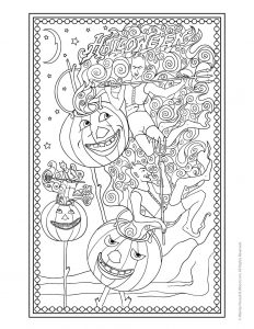 Halloween adult coloring pages woo jr kids activities childrens publishing