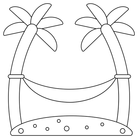 Tree hammock coloring page free printable coloring pages coloring pages coloring pages nature free printable coloring pages